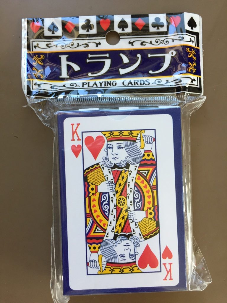 キャンドゥ(Can★Do)の紙製　パッケージトランプカード
