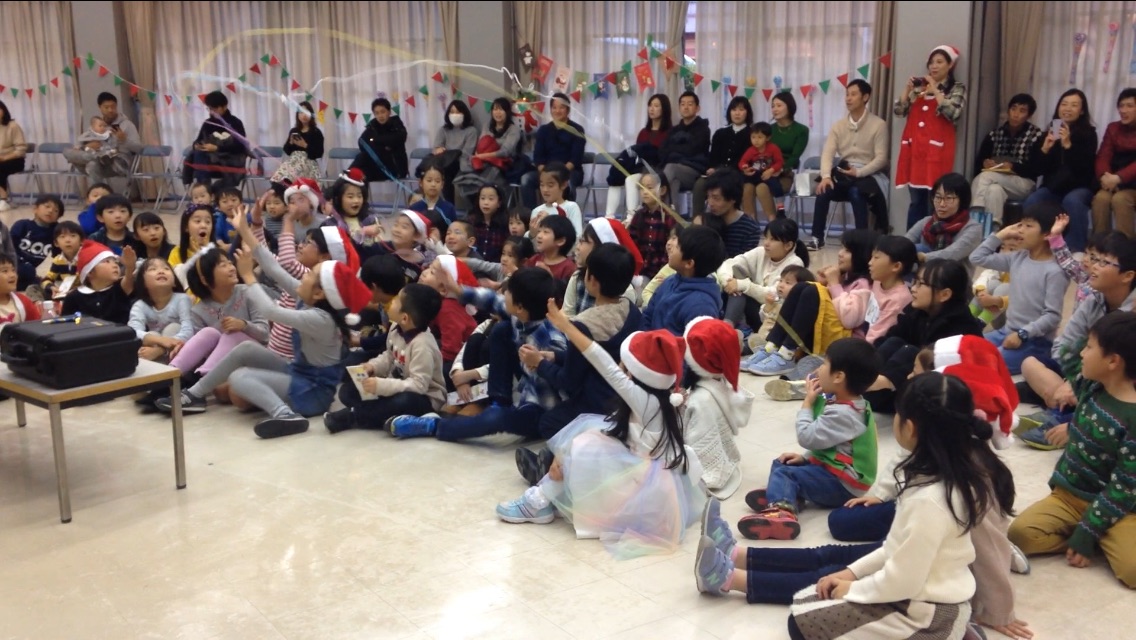 子供会のクリスマス会でマジックショー in 横浜市,神奈川県