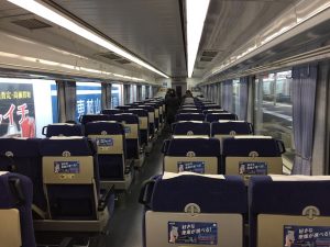 西武新宿線特急小江戸の車内