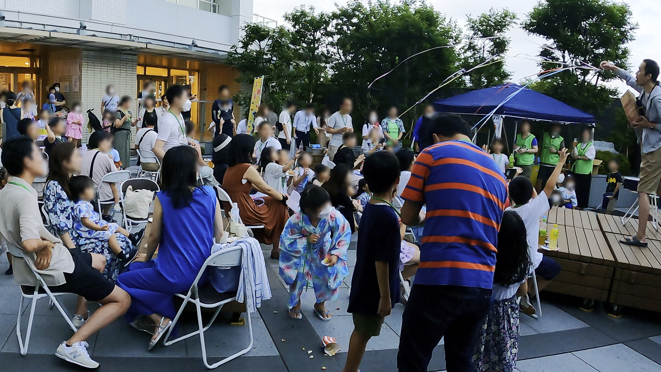 マンション夏祭りイベントでマジックショー 川崎市, 神奈川県