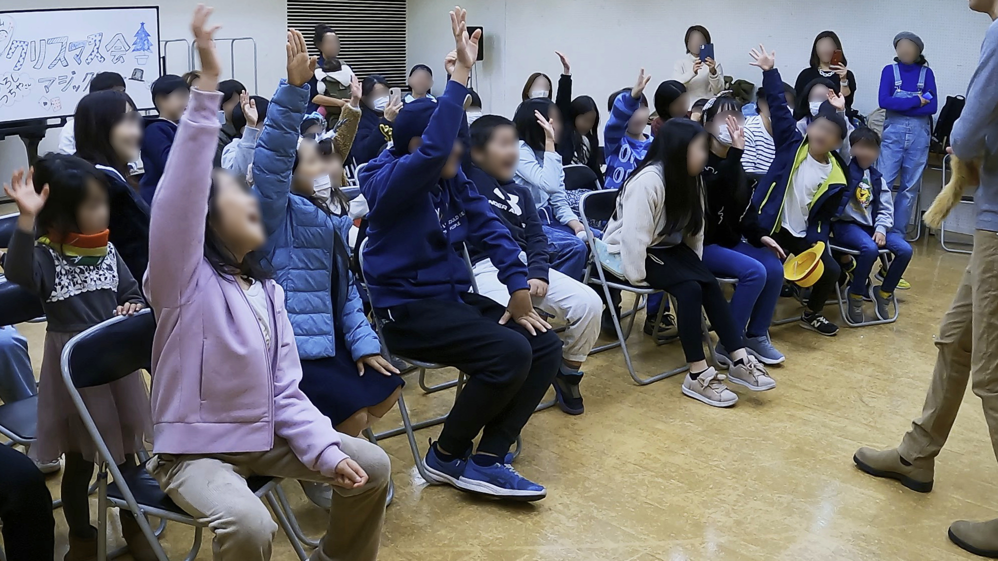 子供会のクリスマス会でマジックショー 鎌倉市, 神奈川県